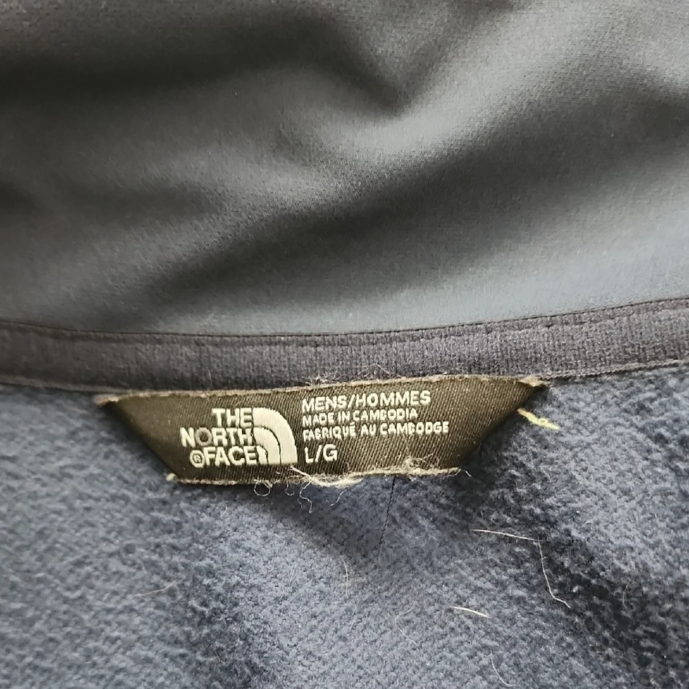 The North Face Men's Navy‎ Field Jacket Insulated Stand Collar Size L